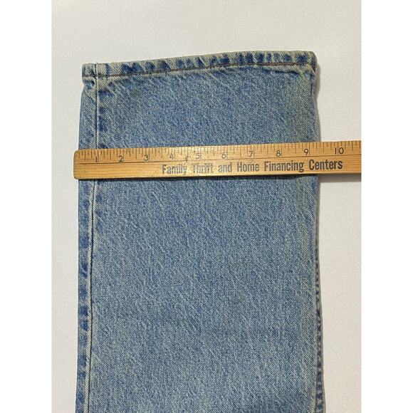 Levis 517 Jeans 42x32 straight leg Light Wash Blue USA Made orange Tab VTG - Picture 13 of 13